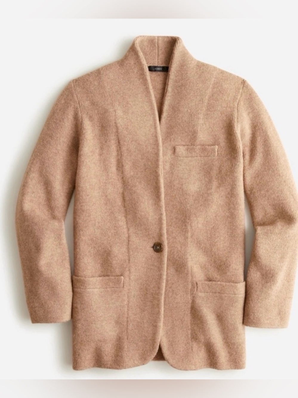 J Crew Cocoon Sweater Blazer BA551 Mushroom Color
